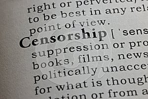 Definition of censorship