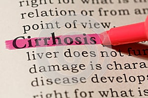 Definition of cirrhosis photo