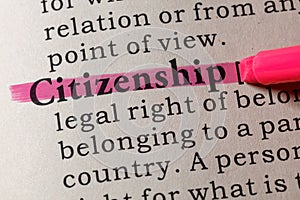 Definition of citizenship