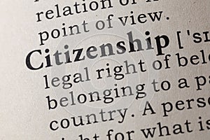 Definition of citizenship