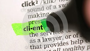 Definition of client