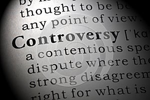 Definition of controversy