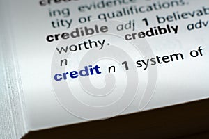 Definition of Credit