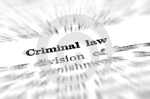 Definition of Criminal Law