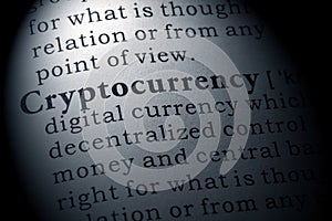 Definition of cryptocurrency