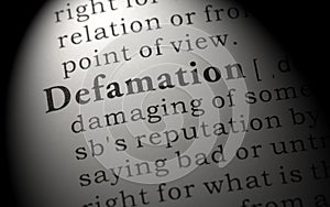 Definition of defamation photo