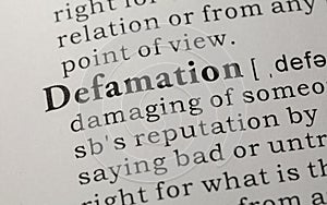 Definition of defamation photo