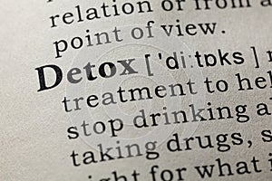 Definition of detox