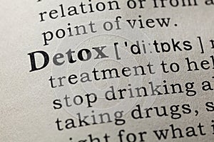 Definition of detox photo