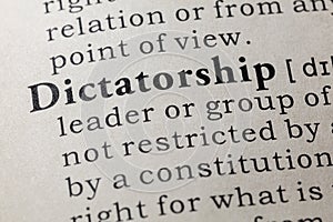 Definition of dictatorship photo