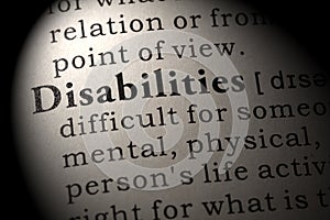 Definition of Disabilities photo