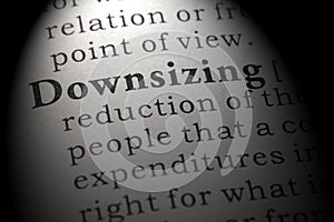 Definition of downsizing photo