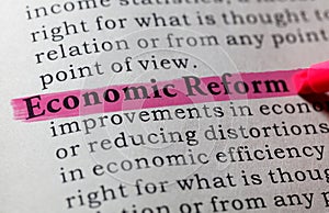 Definition of economic reform