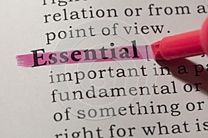 Definition of essential