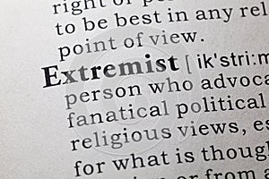 Definition of Extremist