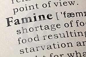 Definition of famine