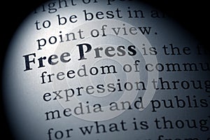 Definition of free press