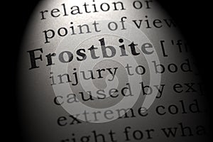 Definition of frostbite