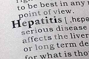 Definition of hepatitis photo