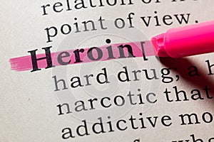 Definition of heroin
