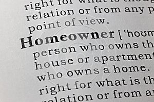 Definition of homeowner