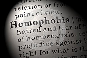 Definition of homophobia photo