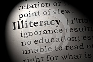 Definition of illiteracy