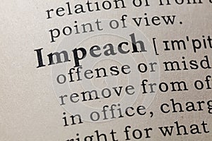 Definition of impeach