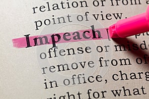 Definition of impeach photo