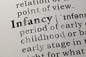 Definition of infancy