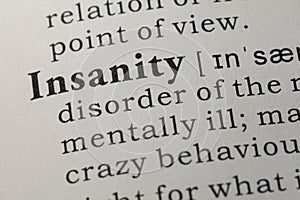 Definition of insanity