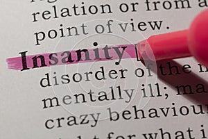 Definition of insanity