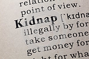 Definition of kidnap photo