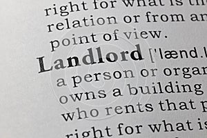Definition of landlord