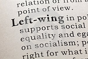 Definition of Left-wing