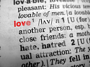 Definition of love - red