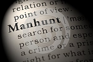 Definition of manhunt