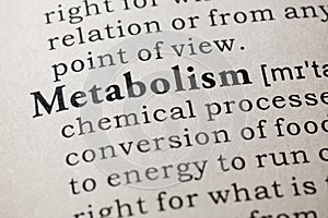 Definition of metabolism