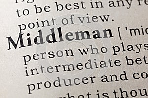 Definition of middleman photo