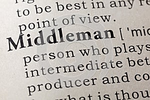 Definition of middleman