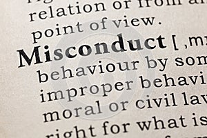 Definition of misconduct