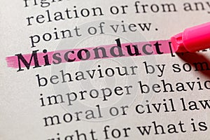 Definition of misconduct