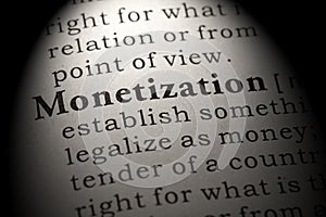 Definition of monetization