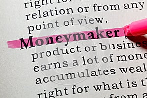 Definition of moneymaker