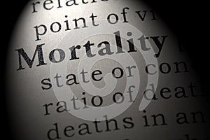 Definition of mortality photo