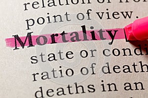 Definition of mortality photo