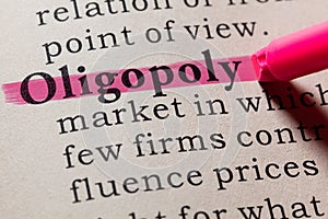 Definition of oligopoly