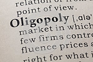 Definition of oligopoly