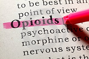 Definition of opioids photo