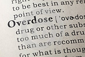 Definition of overdose photo